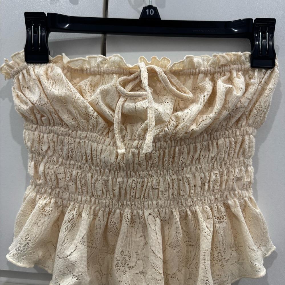 Out from Under Cream Lace Skirt
